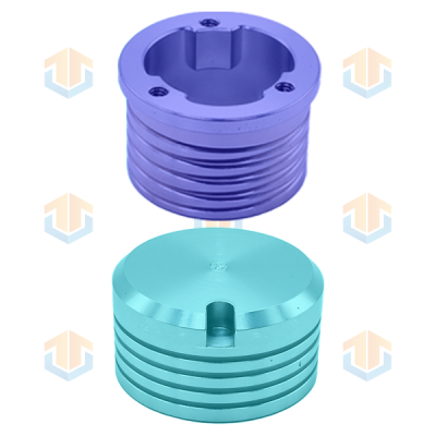 CNC數控車銑復合加工零件之陽極彩色卡位扣
